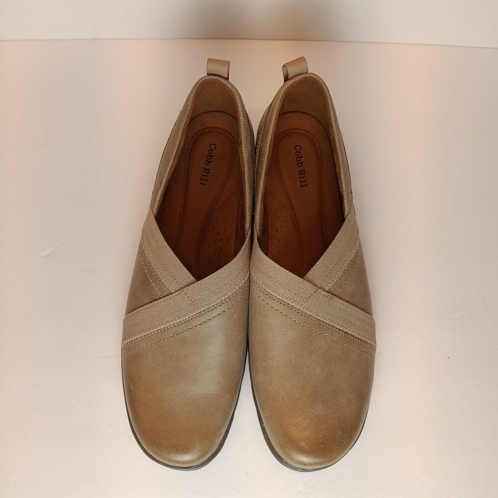 Cobb Hill Penfield Envelope Taupe Womens 11 Slip On Dress Flats